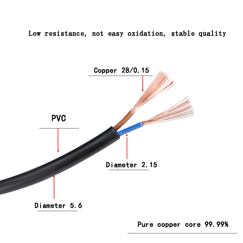 Awg 2464 Sheath Cable 24awg 2core Wire Black Customization Certificated 2464 Style 24awg Pvc Cable And Wire