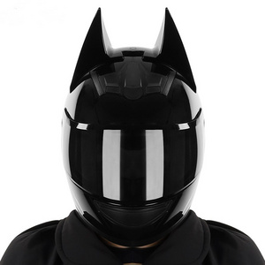 SLKE HNJ Full Face ABS Road Riding Racing Motor Bike Motorbike Electric Motorcycle Bat Ear Man Helmet