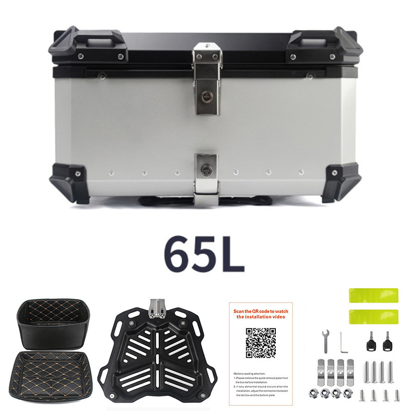 SLKE factory delivery tail box 65L top case motorbox rear zontes scooter other accessories motorcycle aluminum top box