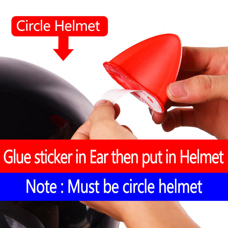 SLKE bike motorcycle helmet cat ear decoration