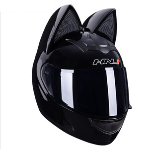 SLKE HNJ Electric Riding Motorbike Scooter NMAX TMAX XMAX Full Face Motorcycle Cat Ear Helmets