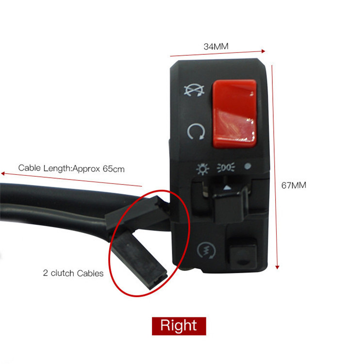 motorcycle parts modification applicable to Huanglong switch 300cc600cc assembly handlebar seat switch