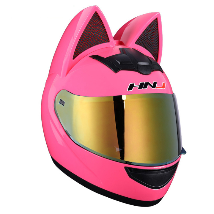 SLKE HNJ Electric Riding Motorbike Scooter NMAX TMAX XMAX Full Face Motorcycle Cat Ear Helmets