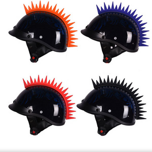 SLKE Silicone crocodile fin motorcycle helmet decoration chicken crown head etro electric bike corner braid accessories