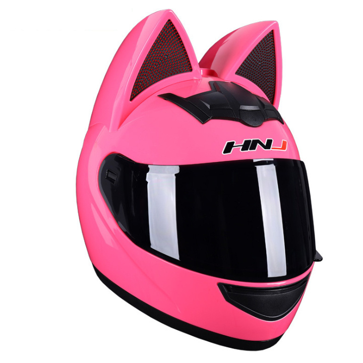 SLKE HNJ Electric Riding Motorbike Scooter NMAX TMAX XMAX Full Face Motorcycle Cat Ear Helmets