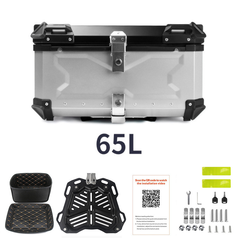 SLKE factory delivery tail box 65L top case motorbox rear zontes scooter other accessories motorcycle aluminum top box