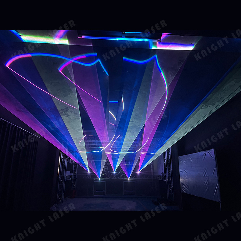 KNIGHT 2W 3W 4W 5W RGB Full Color Animation Cheap DJ Laser Lights