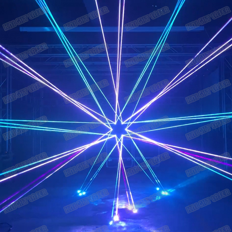 Promotional OEM Reasonable Price Discoteca Luces Stage Lazer Show 6W ILDA  Scanner RGB Laser Light For Disco DJ Party Night Club