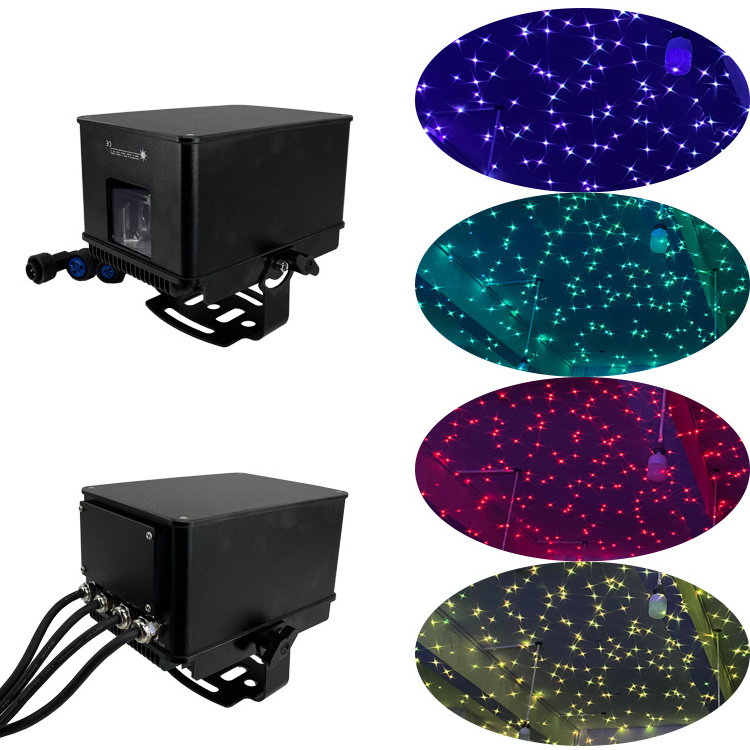 Outdoor Sky Waterproof  Laser 3w Rgb Star Projector Christmas Night Dj Light