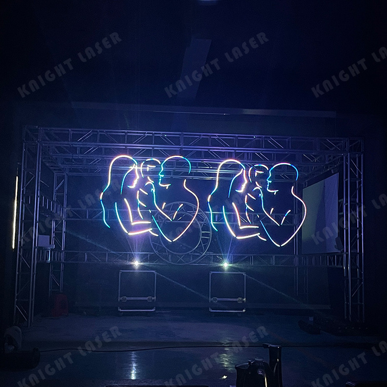 Concert Lighting 8w 10w 15w Rgb Stage ILDA Club Animation Laser Light Equipment