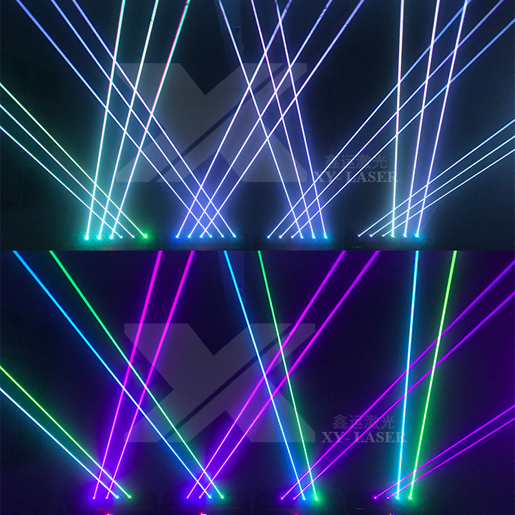 Murah Moving Heads Dmx Six 6 Eyes 3 In1 Rgb Lazer  Beam Bar Night Club Laser Lighting For Party Disco Dj