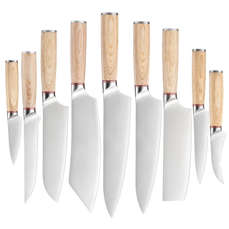 hot seller high quality messer food grade stainless steel high cost-effective kitchen knife set