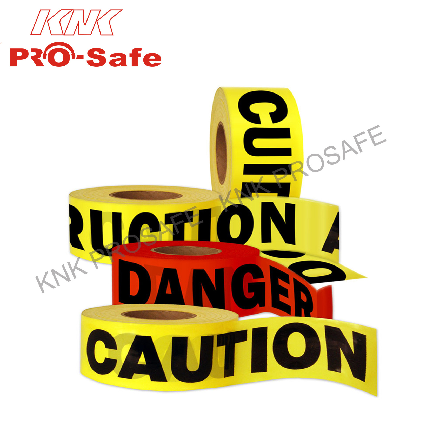 Non-Adhesive Construction Safety Barrier Tape Ribbon Tape Warning Tape for Danger/Hazardous Areas