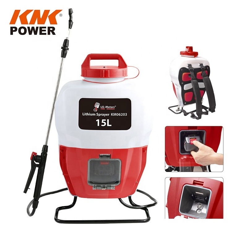 Farm portable knapsack sprayer nozzle pressure mist blower 15  liters electric battery operated power sprayer agricultural