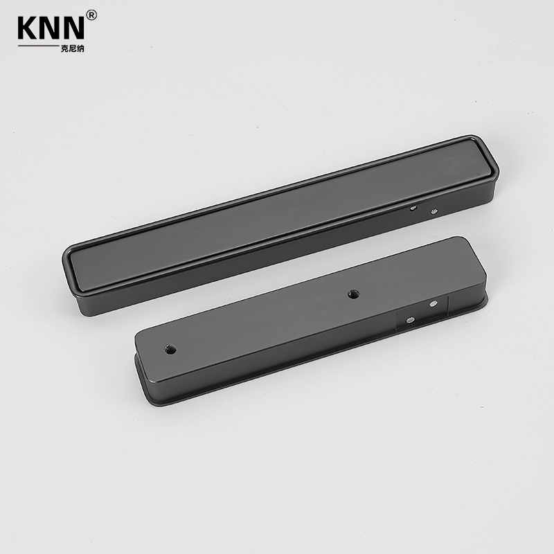 Luxury Cupboard Door Closet Hidden Door handle Modern Concealed Button Shift Door Pulls Zinc Alloy Furniture Hardware Handles