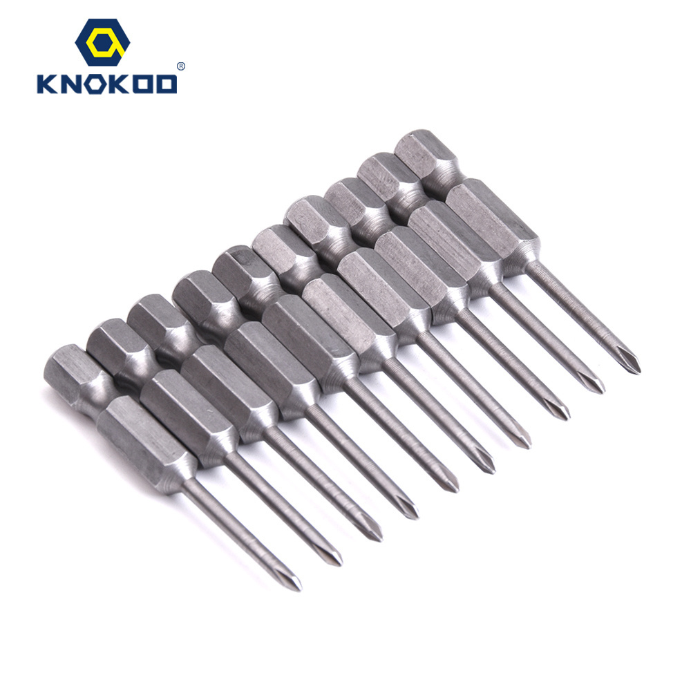 Phillips head PH0 50mm Length Screw Driver Bits 6.35 Shank Screwdriver Bit S2 Alloy Steel