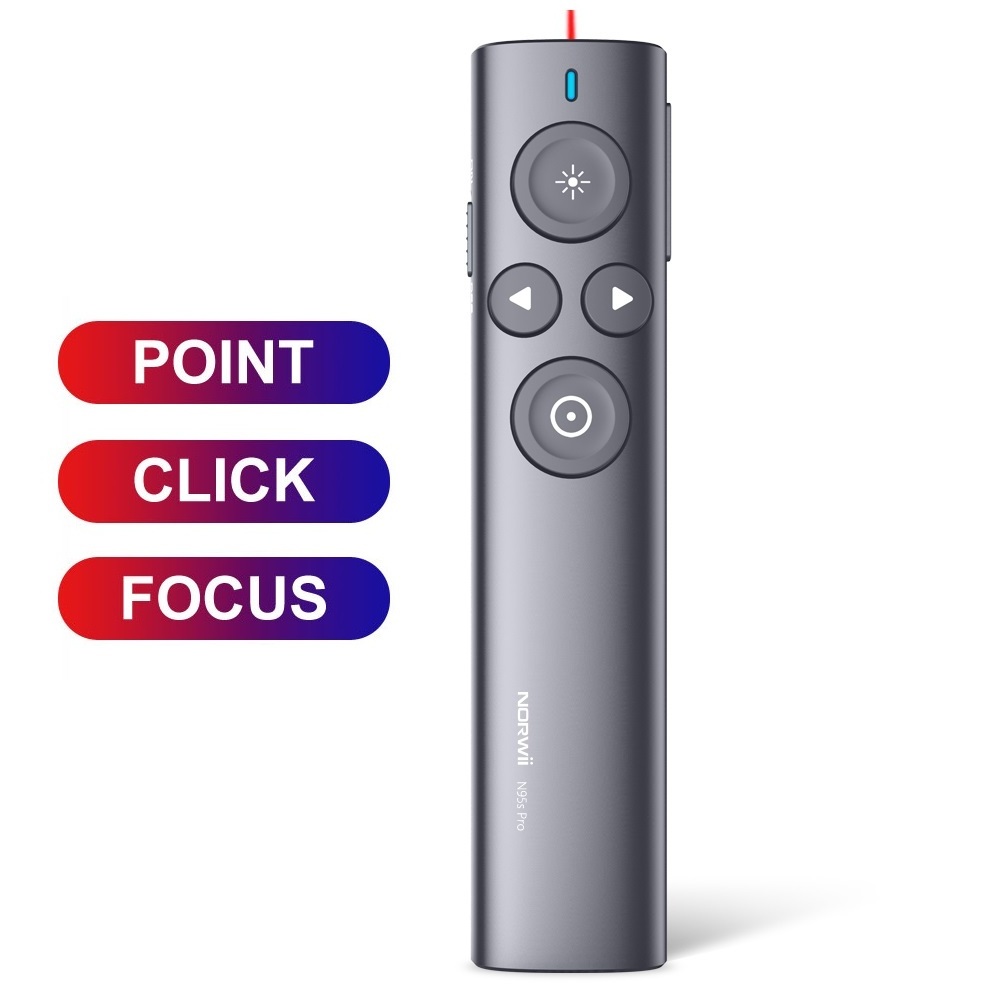 N95s Pro Laser Pen Pointer with Digital Laser Red/Green Laser Pointer Clicker for Presentations