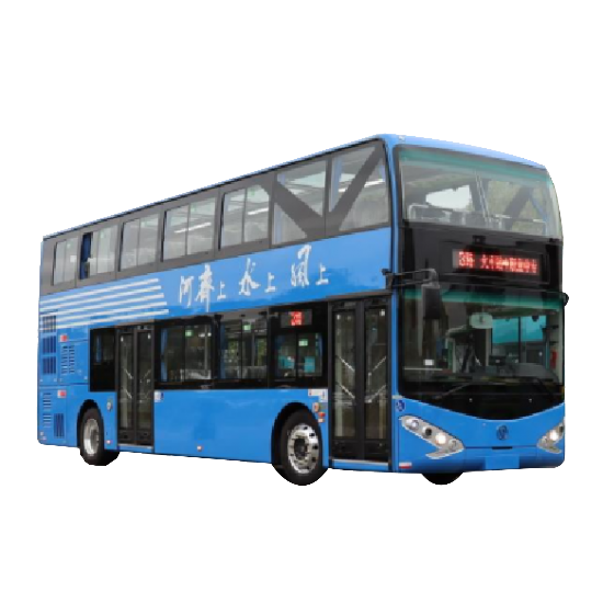 Chery Bus 86/36-68 Seats 3 Wheel Motorcycle Gas Manual 100 Electric Energy Double-deck Passenger Bus City Bus Optional Color NEW