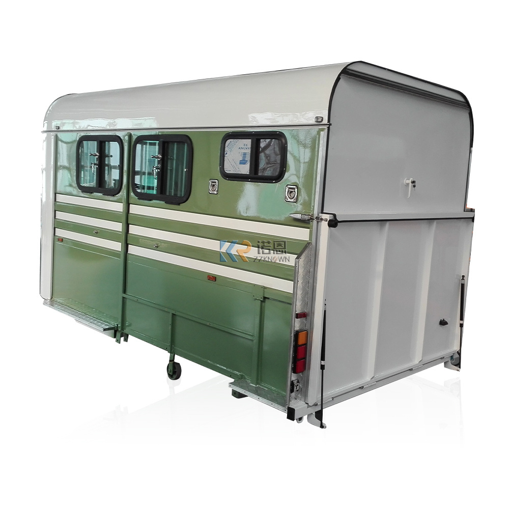 New Design Premium Strong And Durable Cheap Trailer Horse Float Horse Float Awning High Quality 3 Horse Angle Load Trailer