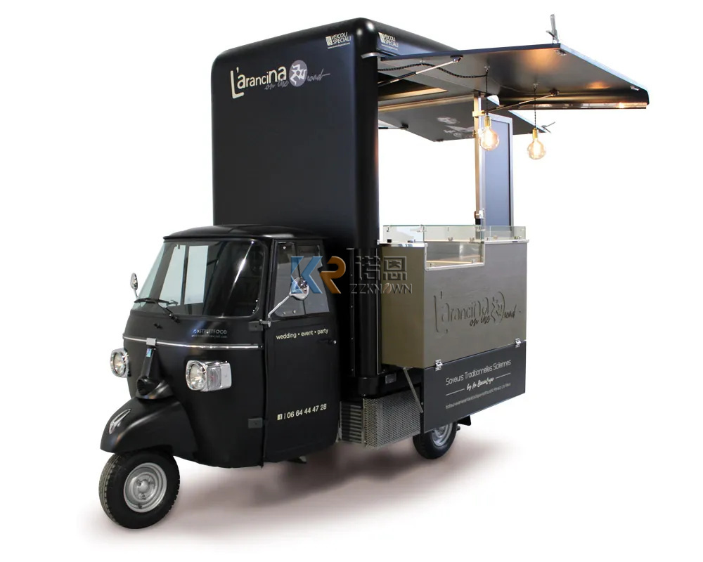 Multifunctional Electric Mobile Dining Car RV Night Market Stall Cart Mobile Coffee Burger Snack Car