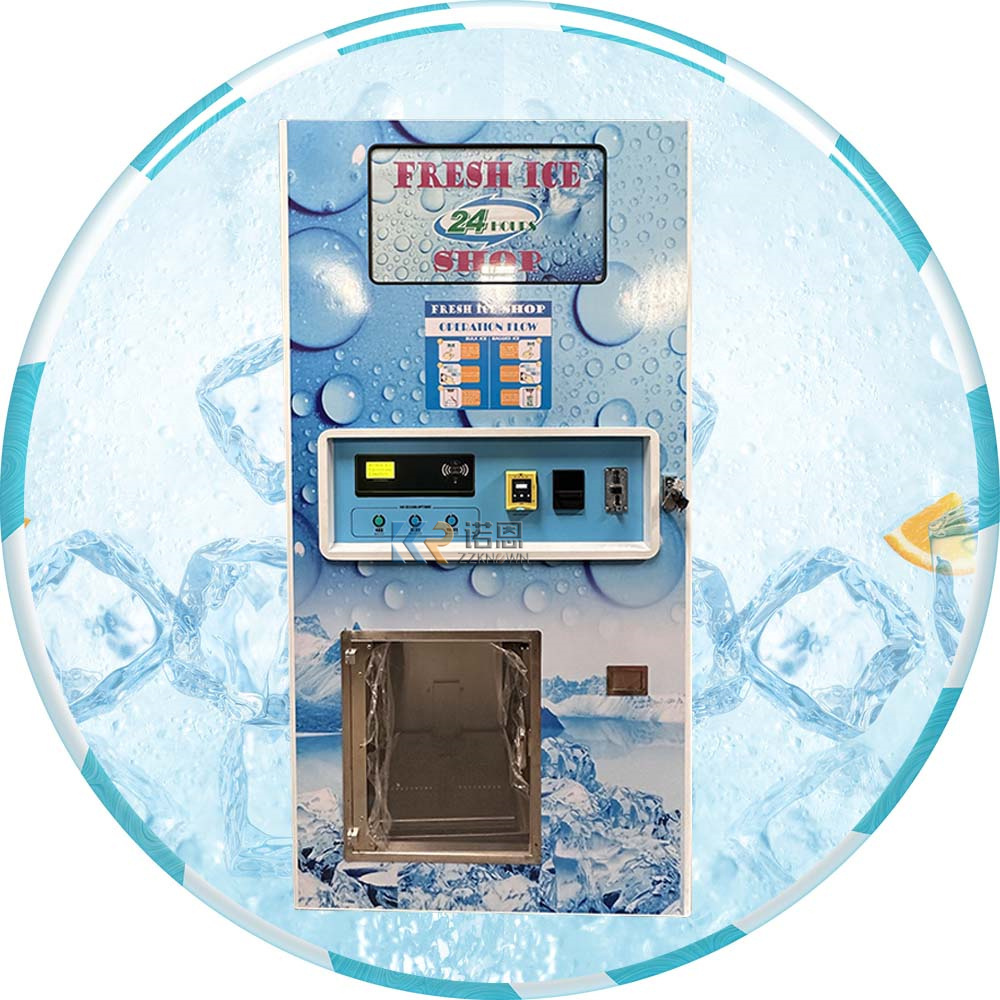 2024 Commercial Outdoor Ice Vending Machine for Sale Coin IC Card Operated Ice Cube Vending Machine