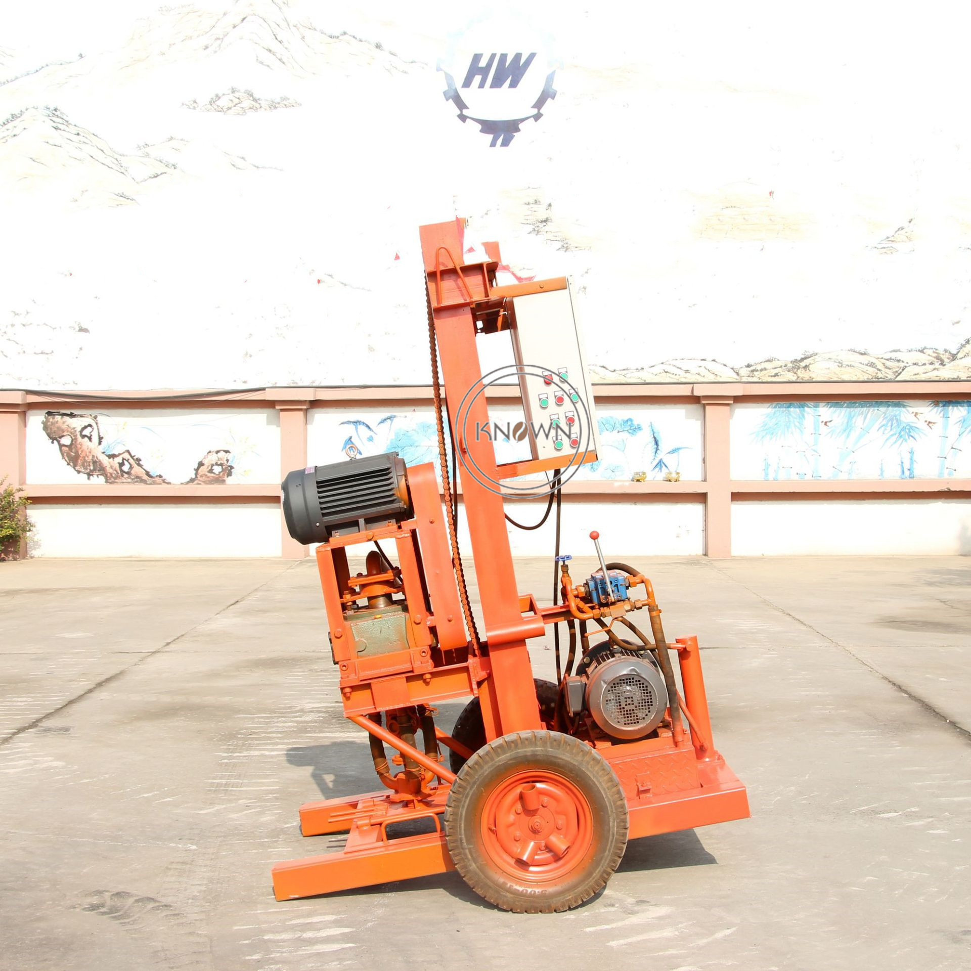 2023 Hot Sale Large Caliber Soil Water Well Drilling Rig 30 Meters Per Hour Electric Portable Hydraulic