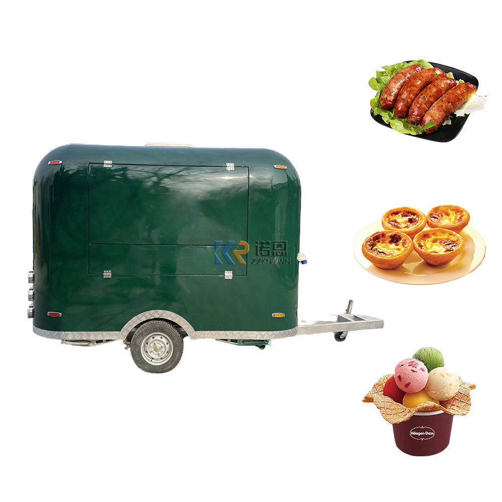 2024 New Street Food Vending Cart Electric Vintage Food Truck Mobile Food Trailer Sale With Free Shipping