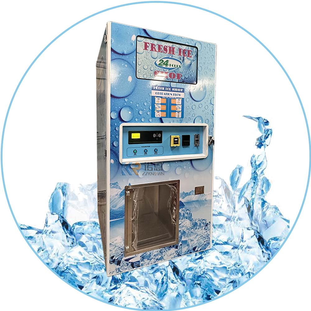 2024 Commercial Outdoor Ice Vending Machine for Sale Coin IC Card Operated Ice Cube Vending Machine