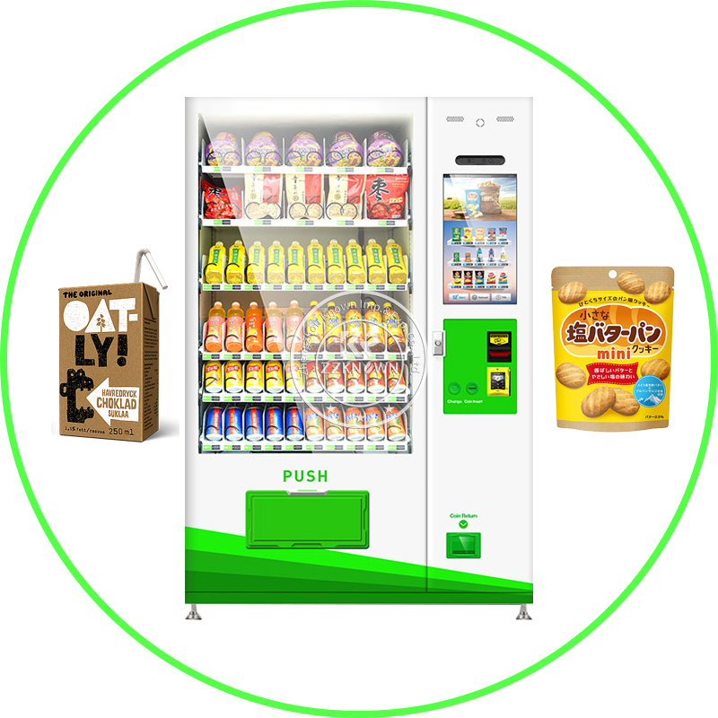 2024 Self-service Iced Coffee Smart Vending Machine 24 Hours Store Coin Operated Beverage Dispenser