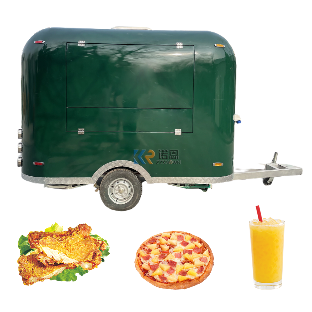 2024 New Street Food Vending Cart Electric Vintage Food Truck Mobile Food Trailer Sale With Free Shipping