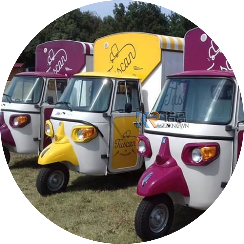 Best Quality Freezer Van Truck Food Cart For Sale Ice Cream Tricycle Electric Ice Cream Tricycle Cart with Freezer