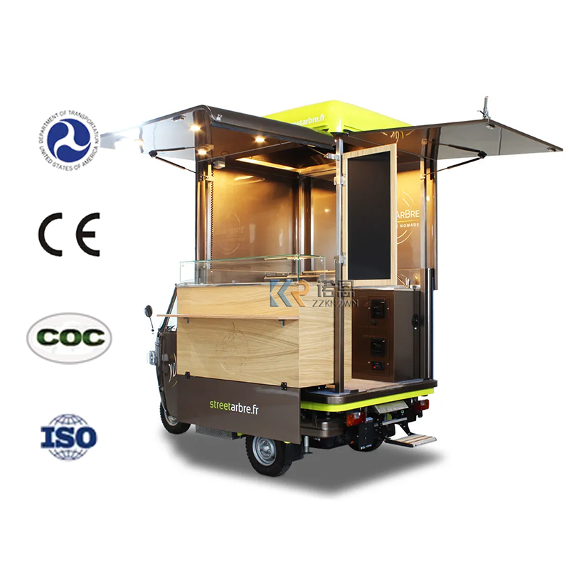 Best Quality Freezer Van Truck Food Cart For Sale Ice Cream Tricycle Electric Ice Cream Tricycle Cart with Freezer