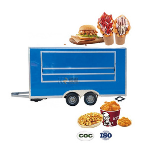 New Design Coffee Snack Food Trailer Hot Dog Food Carts Mobile Ice Cream Food Truck with DOT Certificate