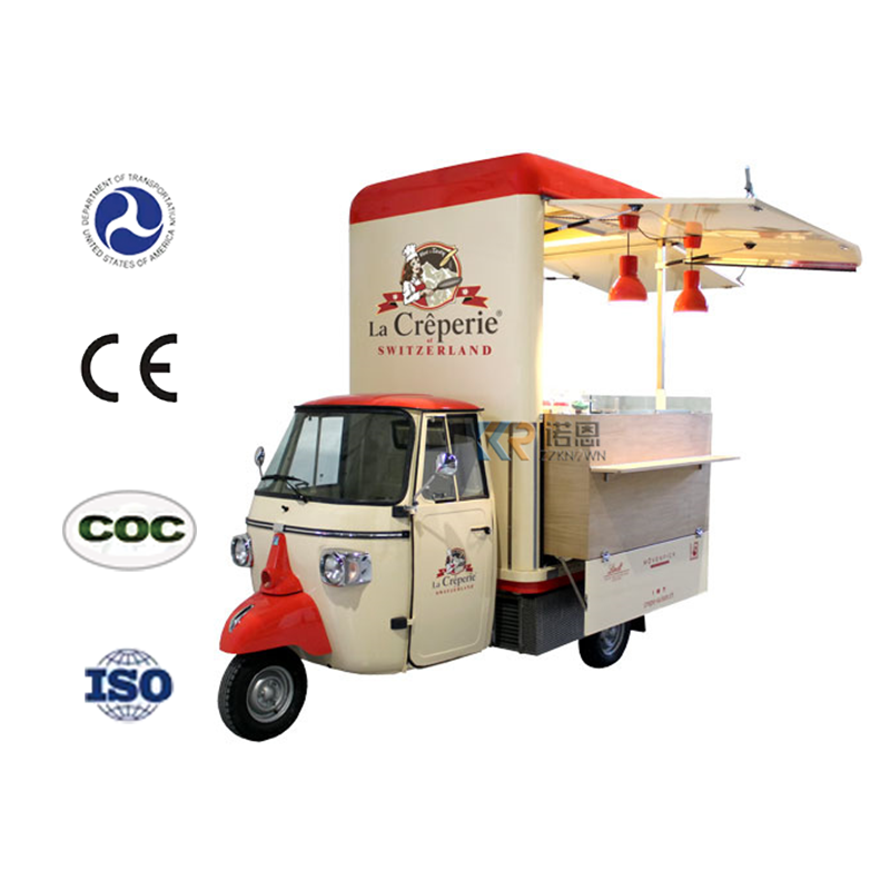 Mobile Food Truck Three Wheel Cheap 3 Wheel Tuktuk Foodtruck Motor Tricycle Mobile Food Cart