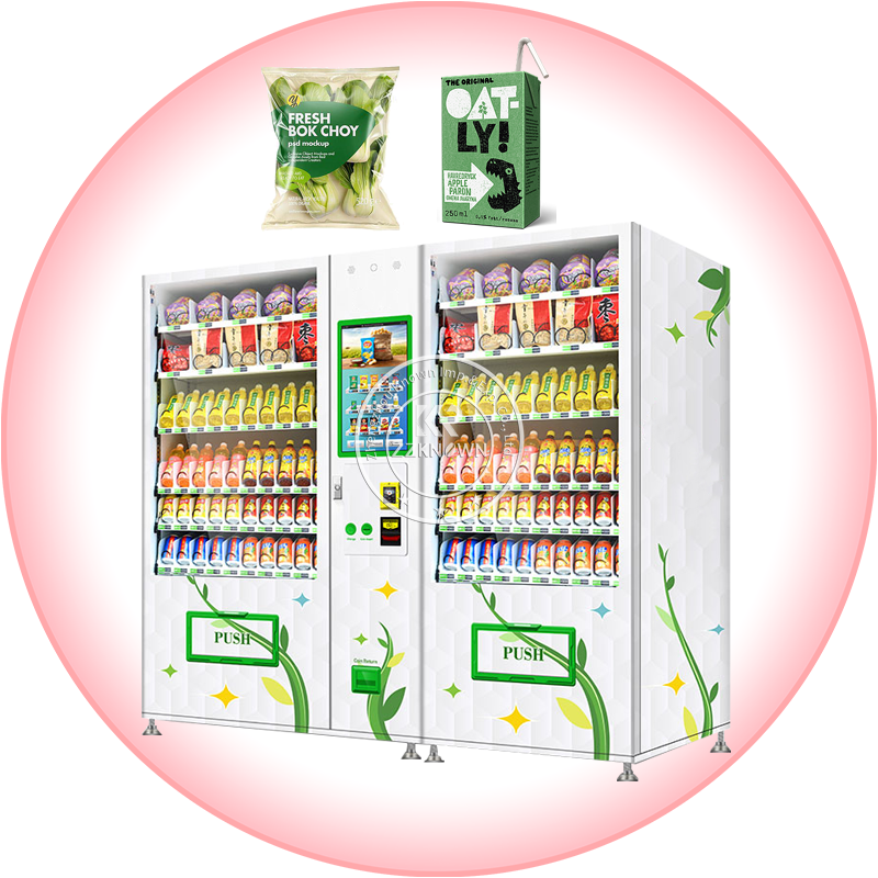 2024 Italian Mini Freezers Sale Digital Serve Food Snack Drink Vending Machine Mobile Automated Food Snack Drink Vending Machine