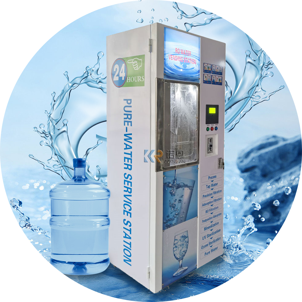 2024 Outdoor Water Vending Machine Automatic Purified Drinking Water Dispenser Vending Machine with Touch Screen