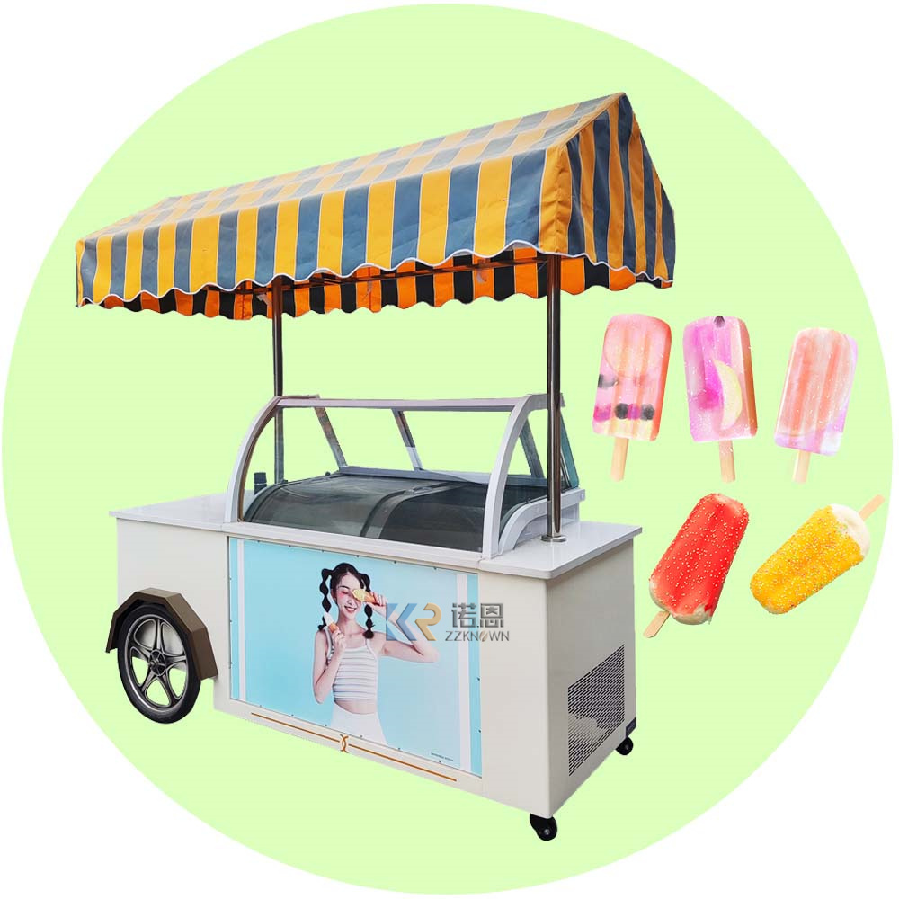 Coffee Tricycle 3 Wheel Ice Cream Food Cart With CE Certification Mobile Pancake Food Vending Van