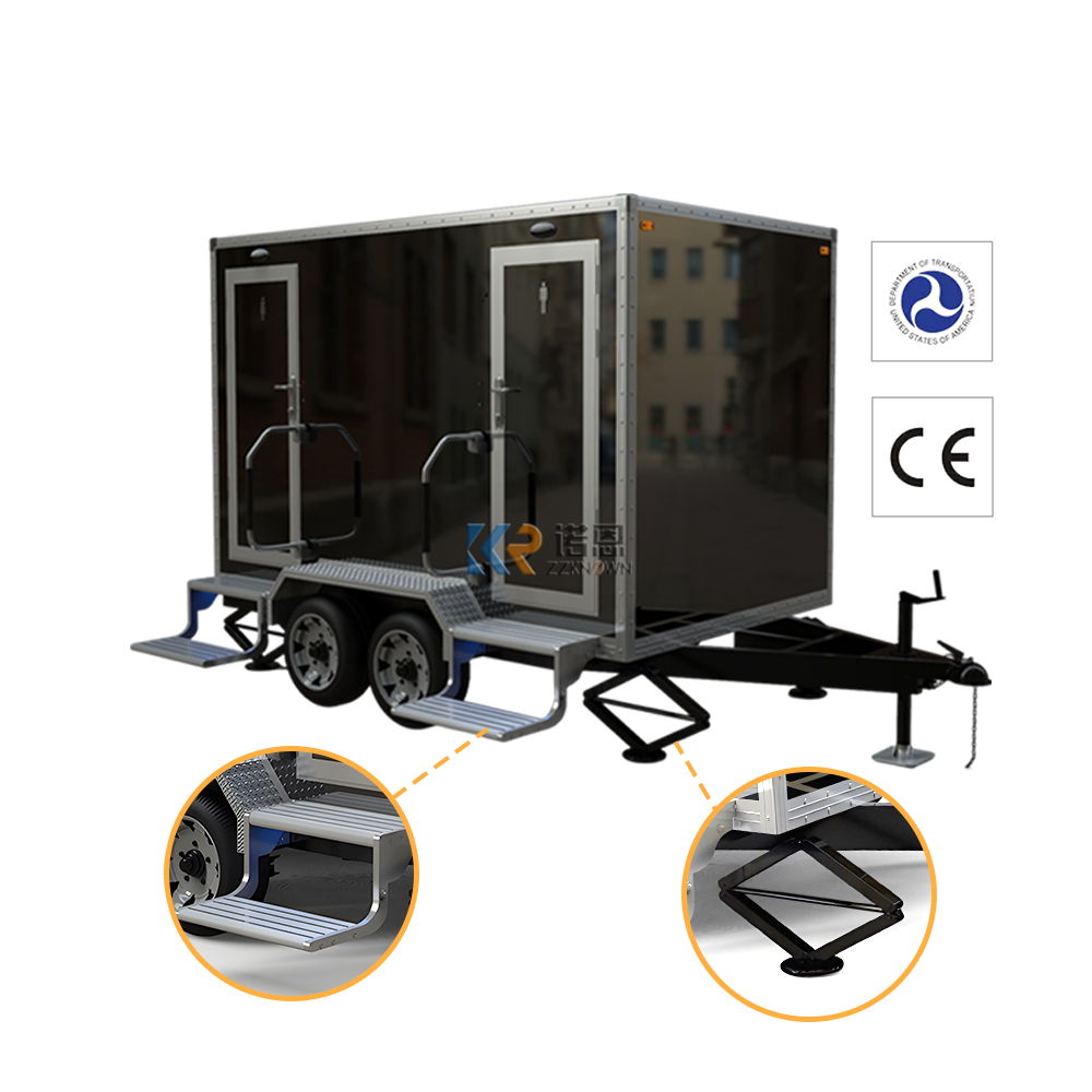 2023 Mobile Composting Luxury China Portable Flush Restroom Bathroom Shower Toilet Toilets Trailer For Camping Elderly