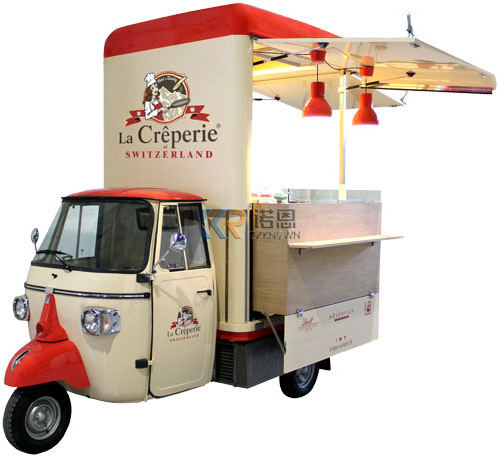 Electric Tap Truck Vintage Mobile Bar Food Truck Tricycle Three Wheels Beer Champagne Wine Vending Wedding Carts