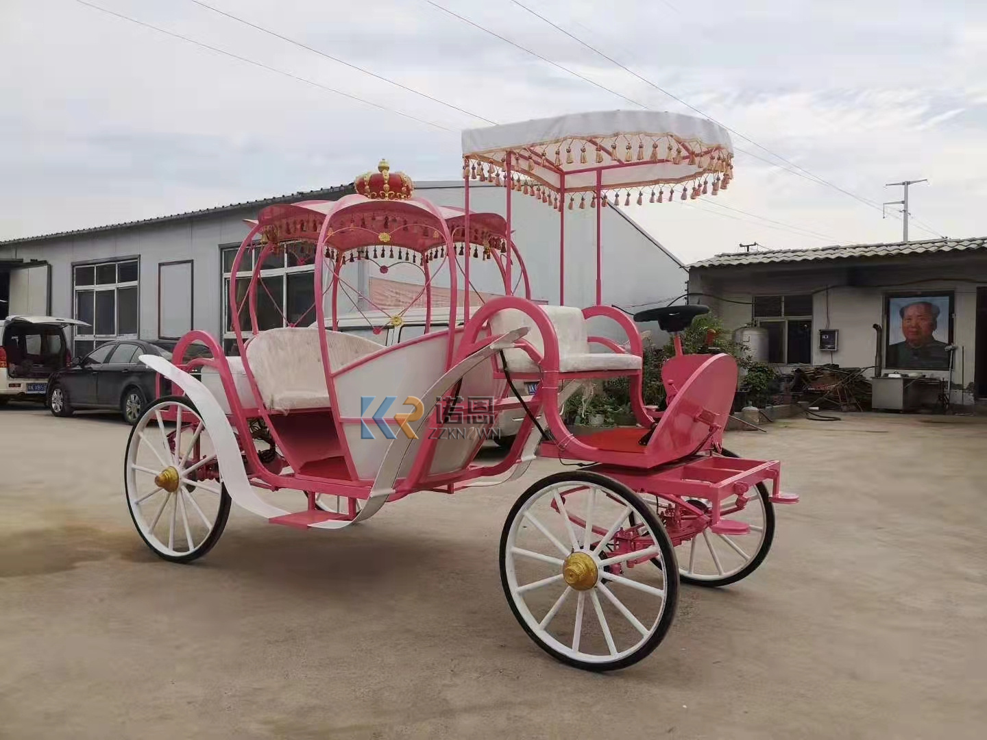 High Quality Horse Carriage Wedding Electric Carriage Popular Pumpkin Wagon On Sale