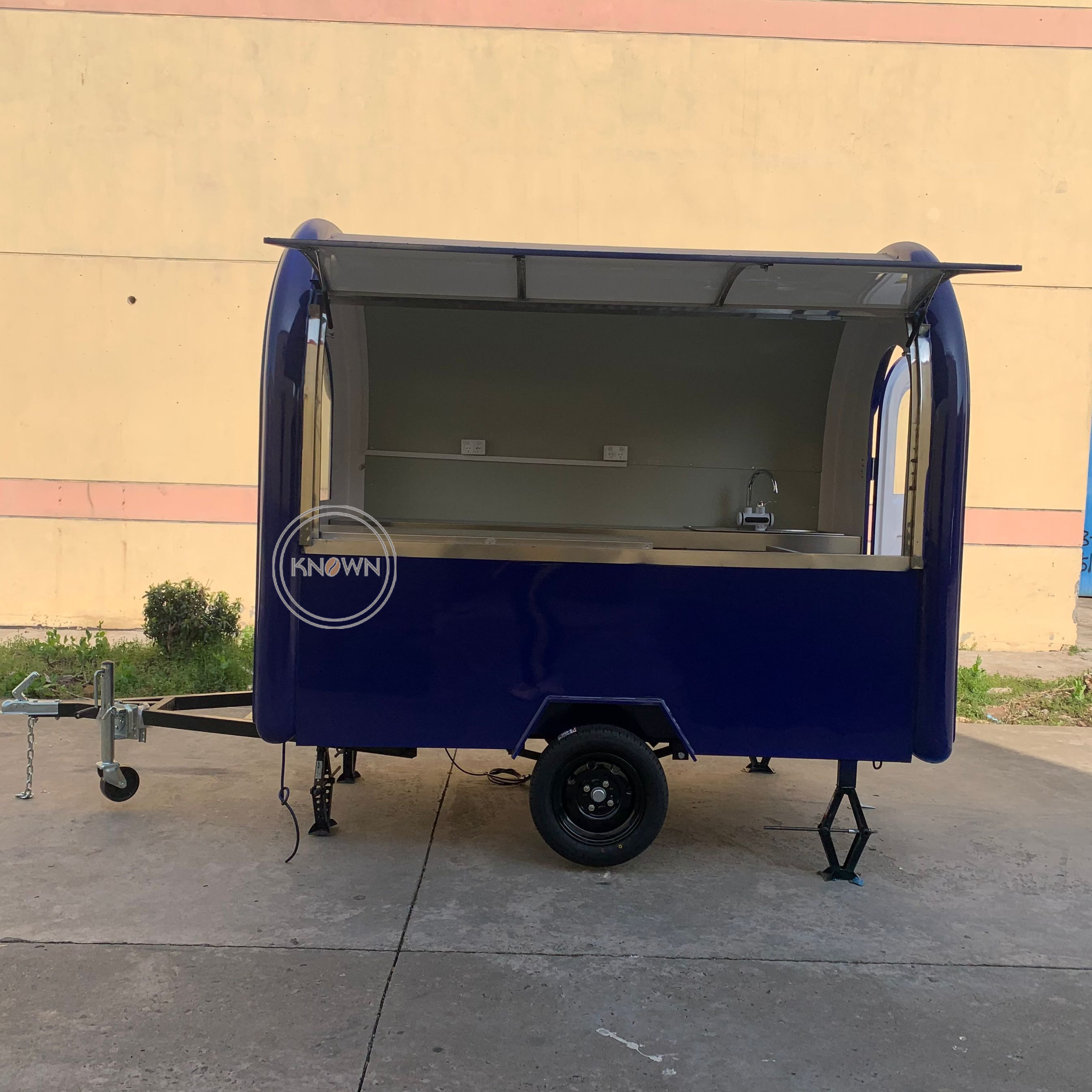 2024 Mobile Hot dog Food Trucks Beverage Hot Dog Storage Kitchen Trailer Ice Cream Truck Mobile Food Cart For Sale