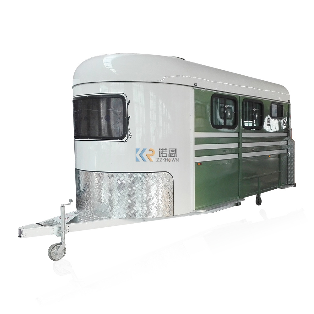 New Design Premium Strong And Durable Cheap Trailer Horse Float Horse Float Awning High Quality 3 Horse Angle Load Trailer