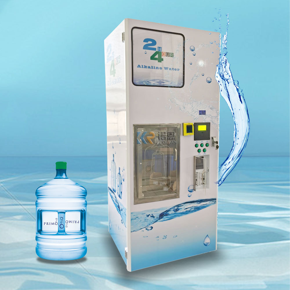 Commercial Alkaline Water Vending Machine Coin Bill Credit card Operated Purified RO Water Vending Machine