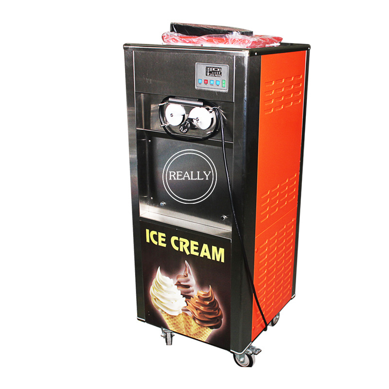 2024 New industrial stainless steel table top used soft ice cream machine with 3 flavors