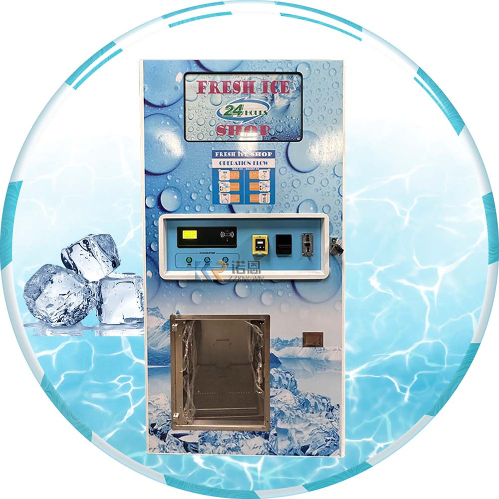 2024 Commercial Outdoor Ice Vending Machine for Sale Coin IC Card Operated Ice Cube Vending Machine