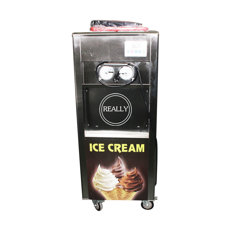 2024 New industrial stainless steel table top used soft ice cream machine with 3 flavors