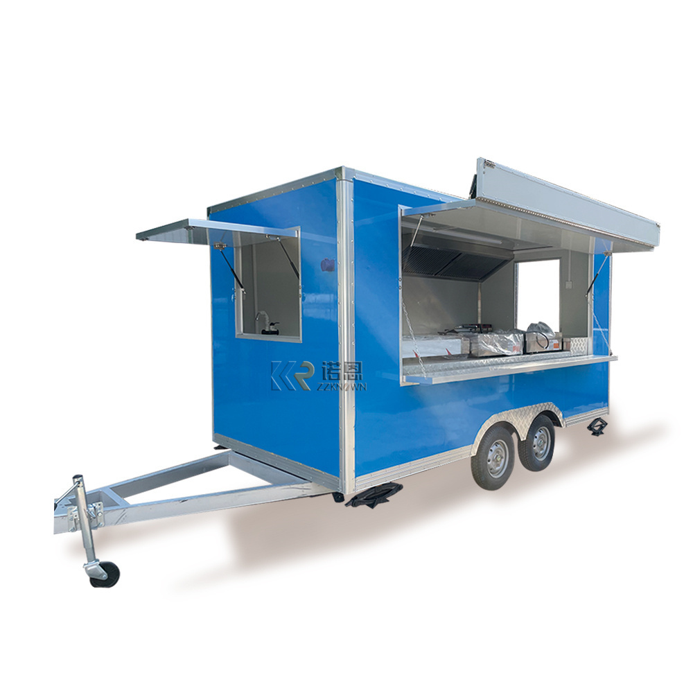 2024 Mobile Fast Food Trailer Customized Mobile Restaurant Kitchen Canteen Food Vending Truck