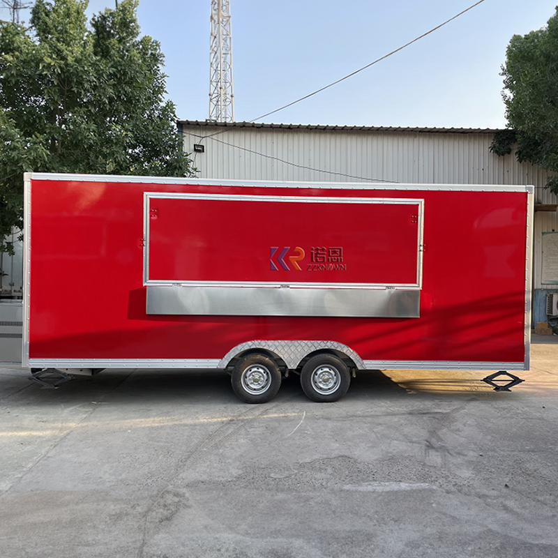 2024 Mobile Restaurant Outdoor Mobile Kitchen Vending Food Trailer Food Truck Fully Equipped For Sale Usa Miami