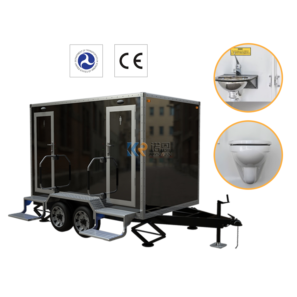 2023 Mobile Composting Luxury China Portable Flush Restroom Bathroom Shower Toilet Toilets Trailer For Camping Elderly