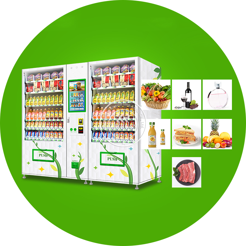 2024 Italian Mini Freezers Sale Digital Serve Food Snack Drink Vending Machine Mobile Automated Food Snack Drink Vending Machine